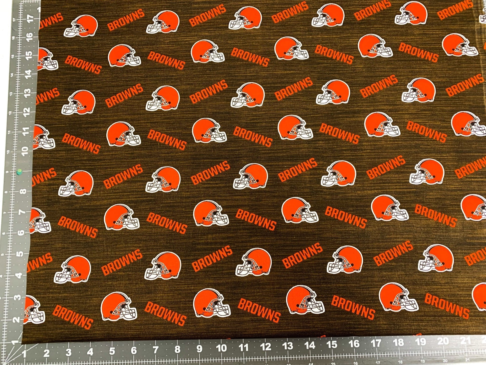 Cleveland Browns fabric 70494 - D Browns cotton NFL fabric - Mary Jo Fabrics