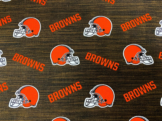 Cleveland Browns fabric 70494 - D Browns cotton NFL fabric - Mary Jo Fabrics