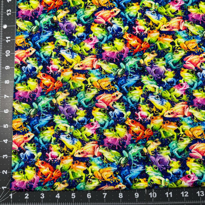 Colorful Frogs Fabric 59 - 7701 Hip Hop Frog - Mary Jo Fabrics