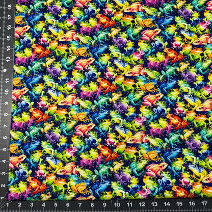 Colorful Frogs Fabric 59 - 7701 Hip Hop Frog - Mary Jo Fabrics