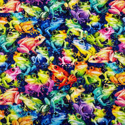 Colorful Frogs Fabric 59 - 7701 Hip Hop Frog - Mary Jo Fabrics