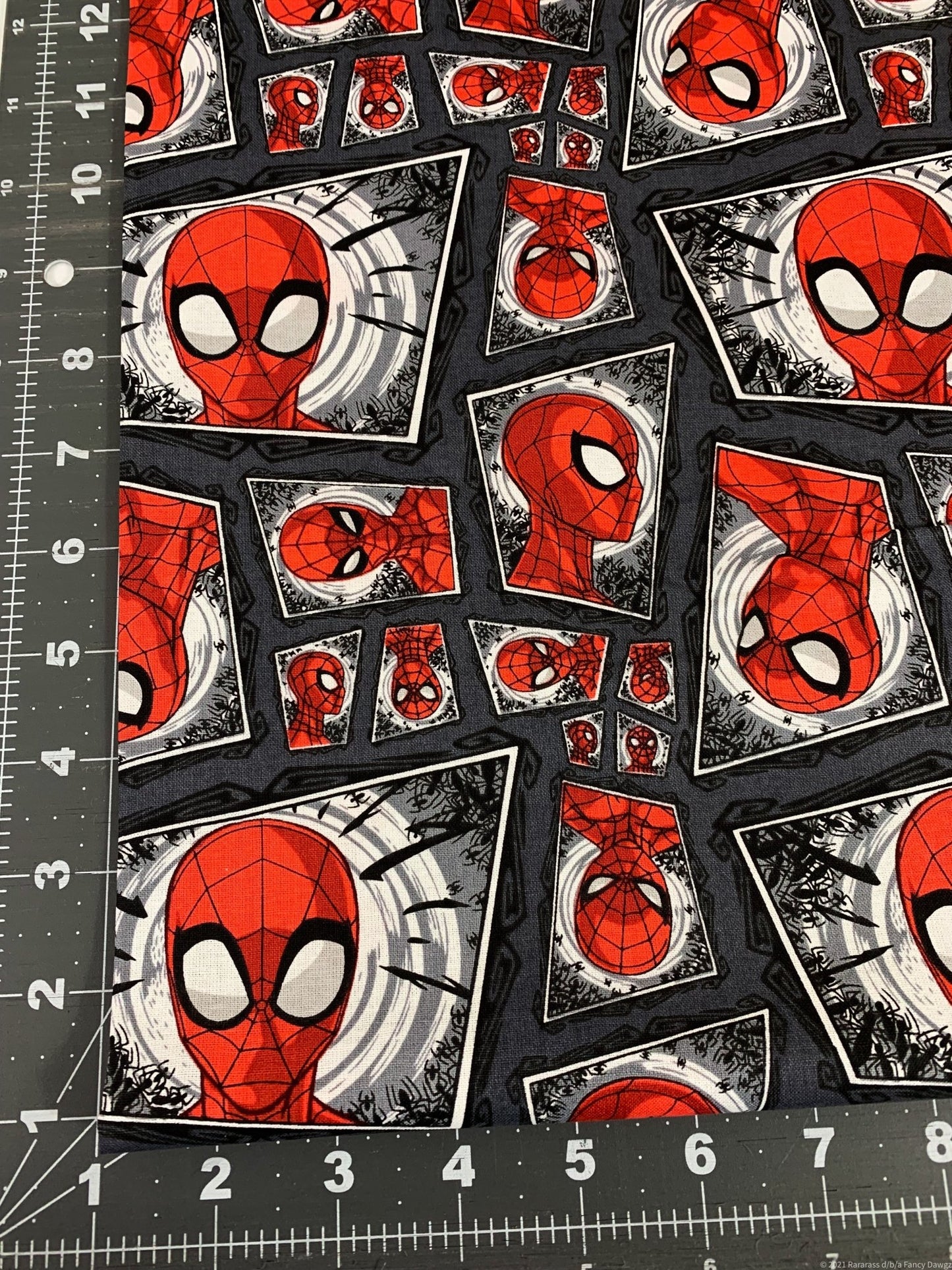 Comic Swirl Spiderman fabric Spider man cotton fabric - Mary Jo Fabrics