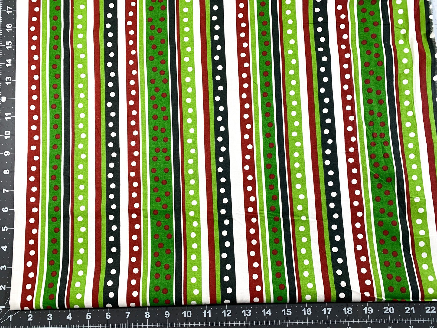 Crazy Fun Christmas cotton fabric Polka dot fabric - Mary Jo Fabrics