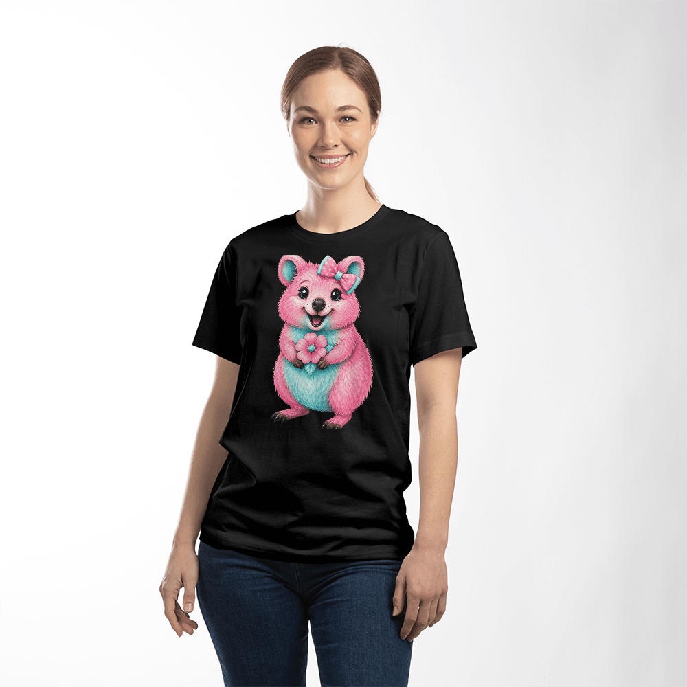 Cute Quokka girl T Shirt - Mary Jo Fabrics