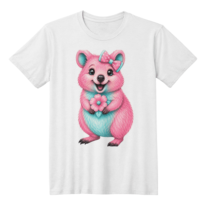 Cute Quokka girl T Shirt - Mary Jo Fabrics