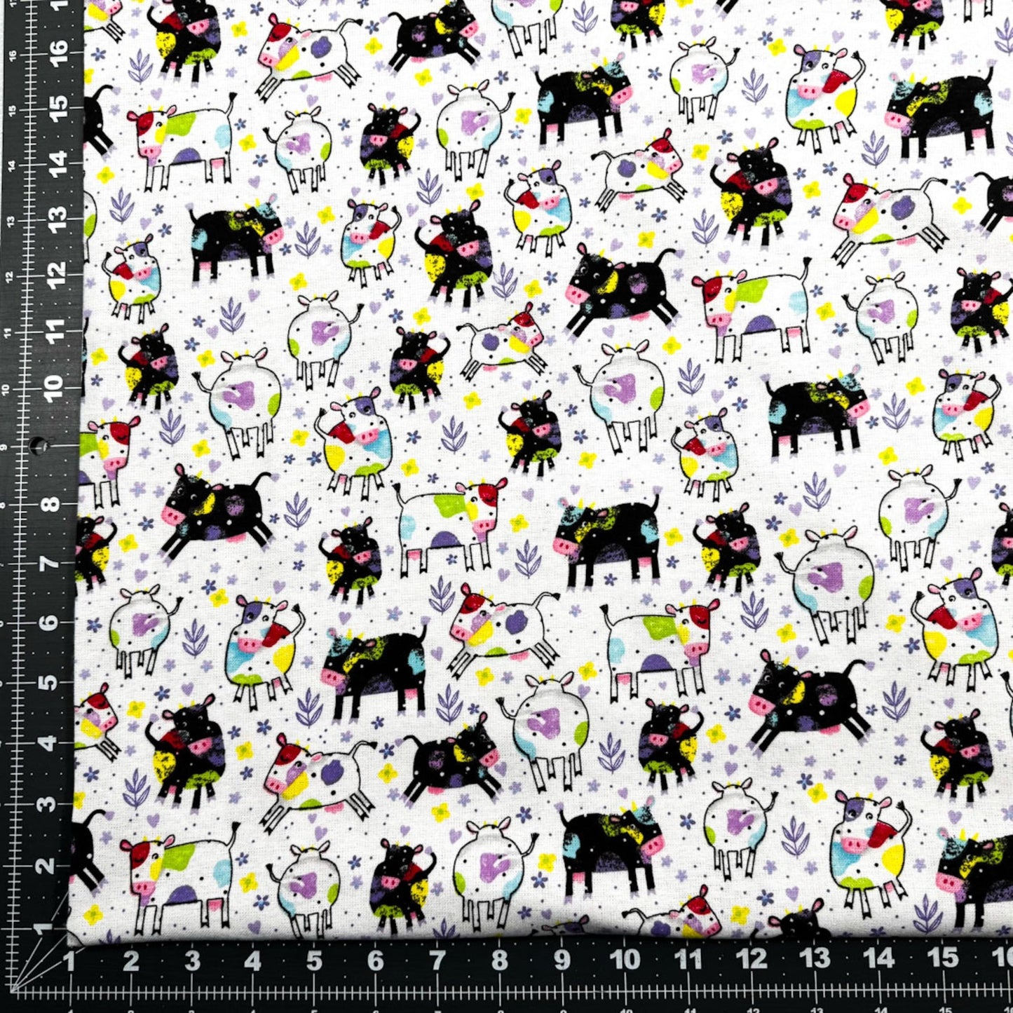 Cute Spotted Cows FLANNEL 44 - 7992 Fun Cows - Mary Jo Fabrics