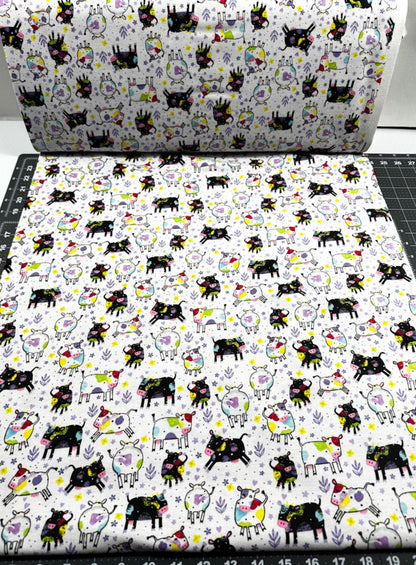 Cute Spotted Cows FLANNEL 44 - 7992 Fun Cows - Mary Jo Fabrics