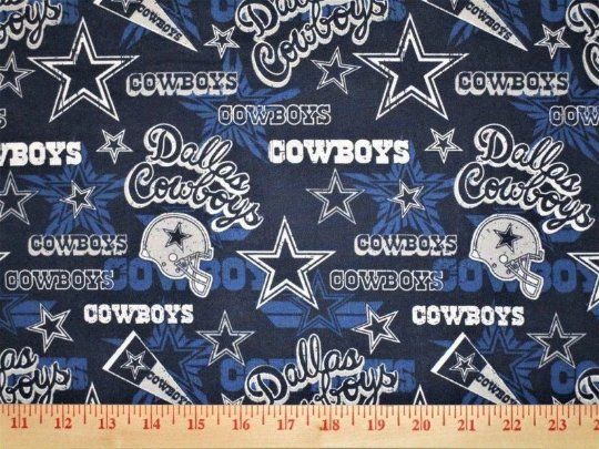 Dallas Cowboys Fabric 14443 Pennant NFL Cotton fabric - Mary Jo Fabrics