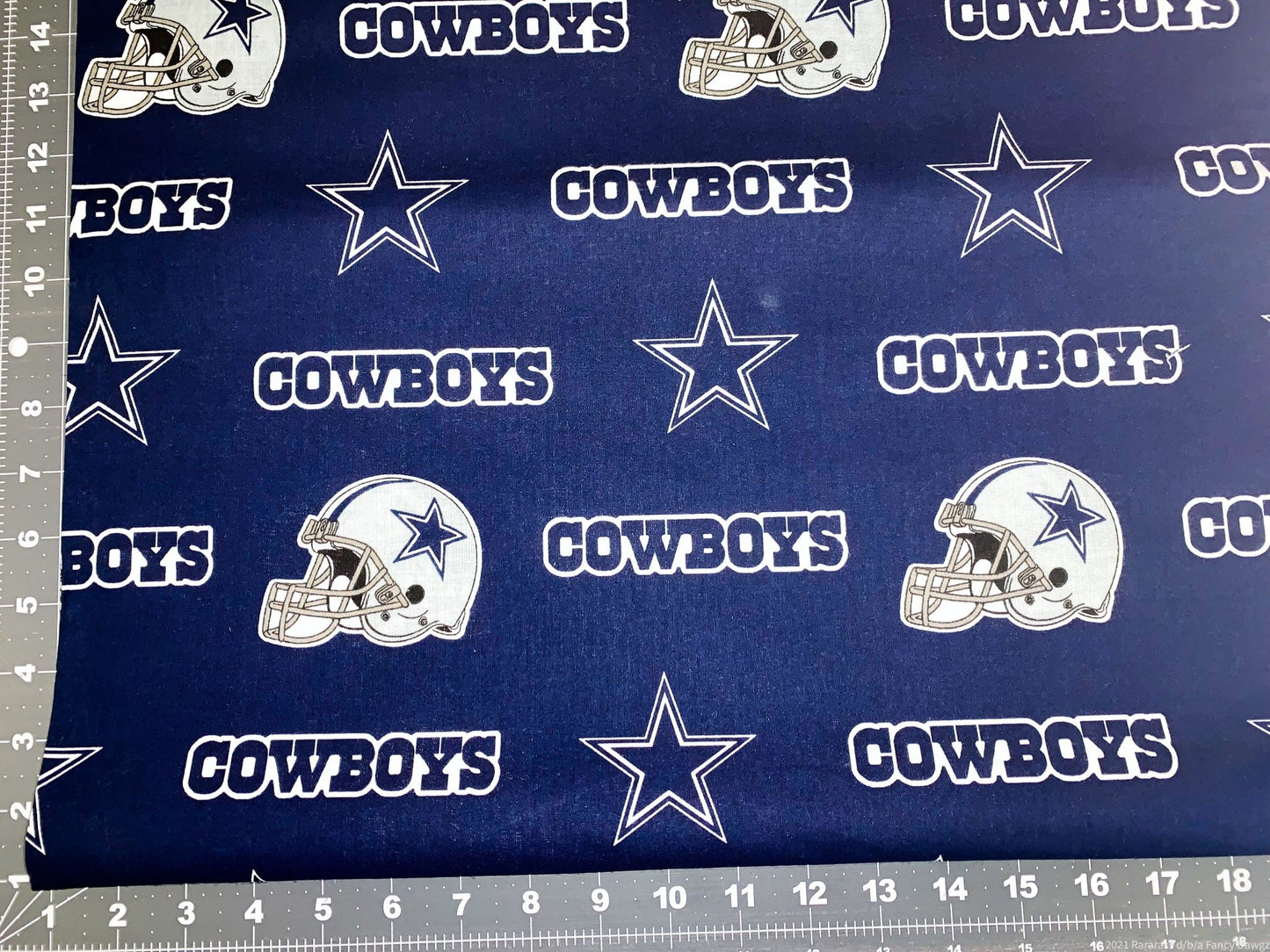 Dallas Cowboys fabric 6313 - D NFL Fabric Dallas fabric Helmet - Mary Jo Fabrics