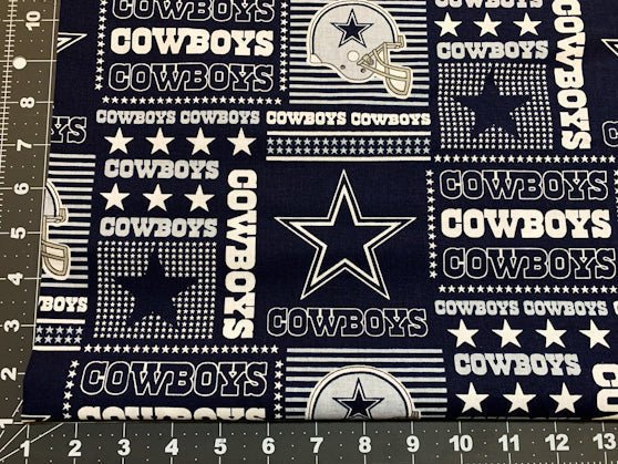 Dallas Cowboys fabric 6424 Stripe NFL cotton fabric - Mary Jo Fabrics