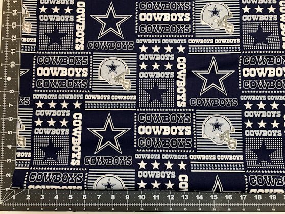 Dallas Cowboys fabric 6424 Stripe NFL cotton fabric - Mary Jo Fabrics