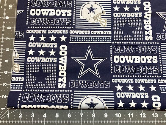 Dallas Cowboys fabric 6424 Stripe NFL cotton fabric - Mary Jo Fabrics