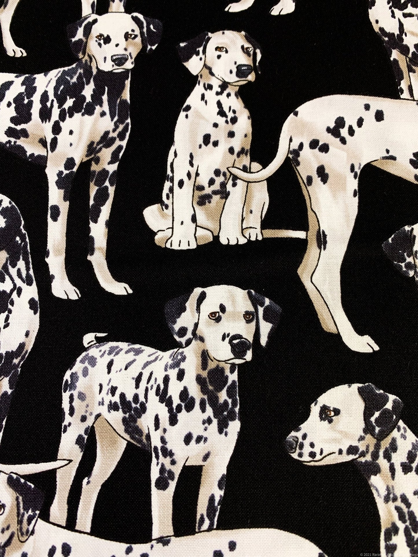 Dalmatian dog fabric C3047 dog cotton fabric - Mary Jo Fabrics