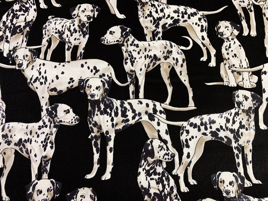 Dalmatian dog fabric C3047 dog cotton fabric - Mary Jo Fabrics