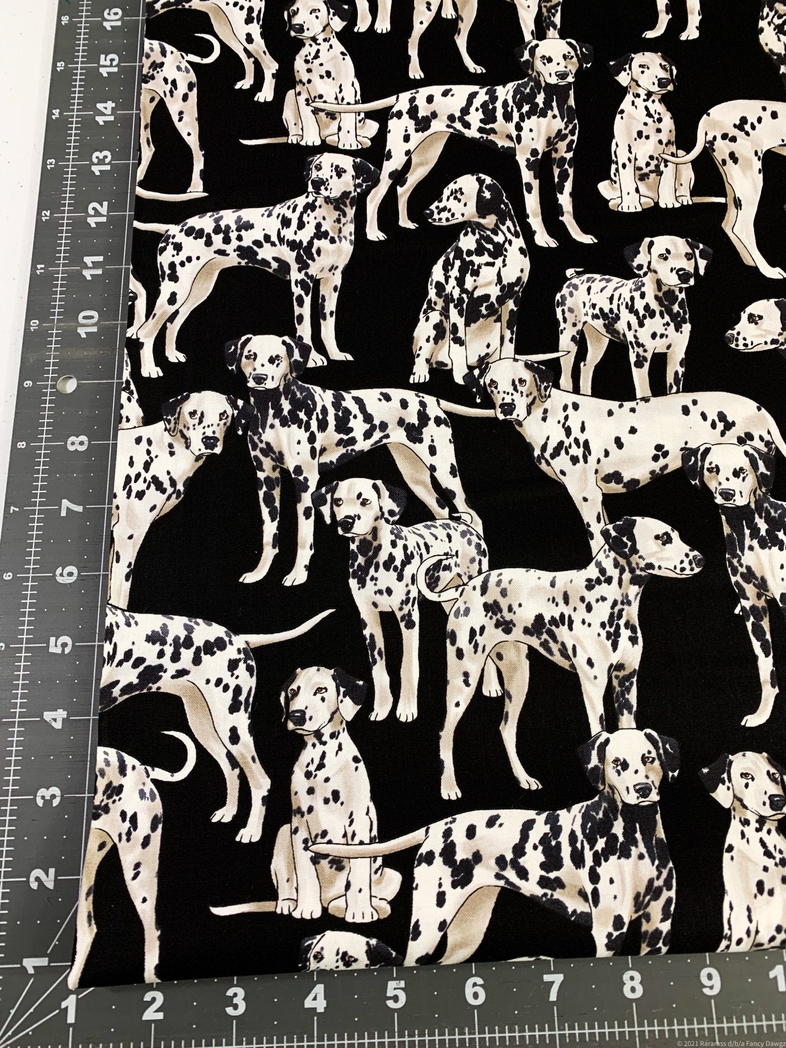 Dalmatian dog fabric C3047 dog cotton fabric - Mary Jo Fabrics