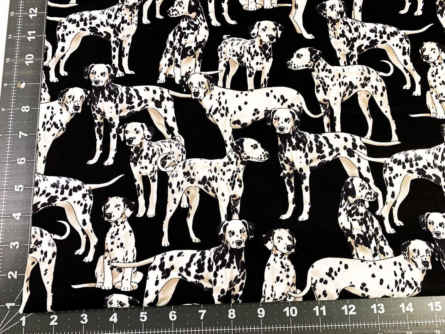 Dalmatian dog fabric C3047 dog cotton fabric - Mary Jo Fabrics