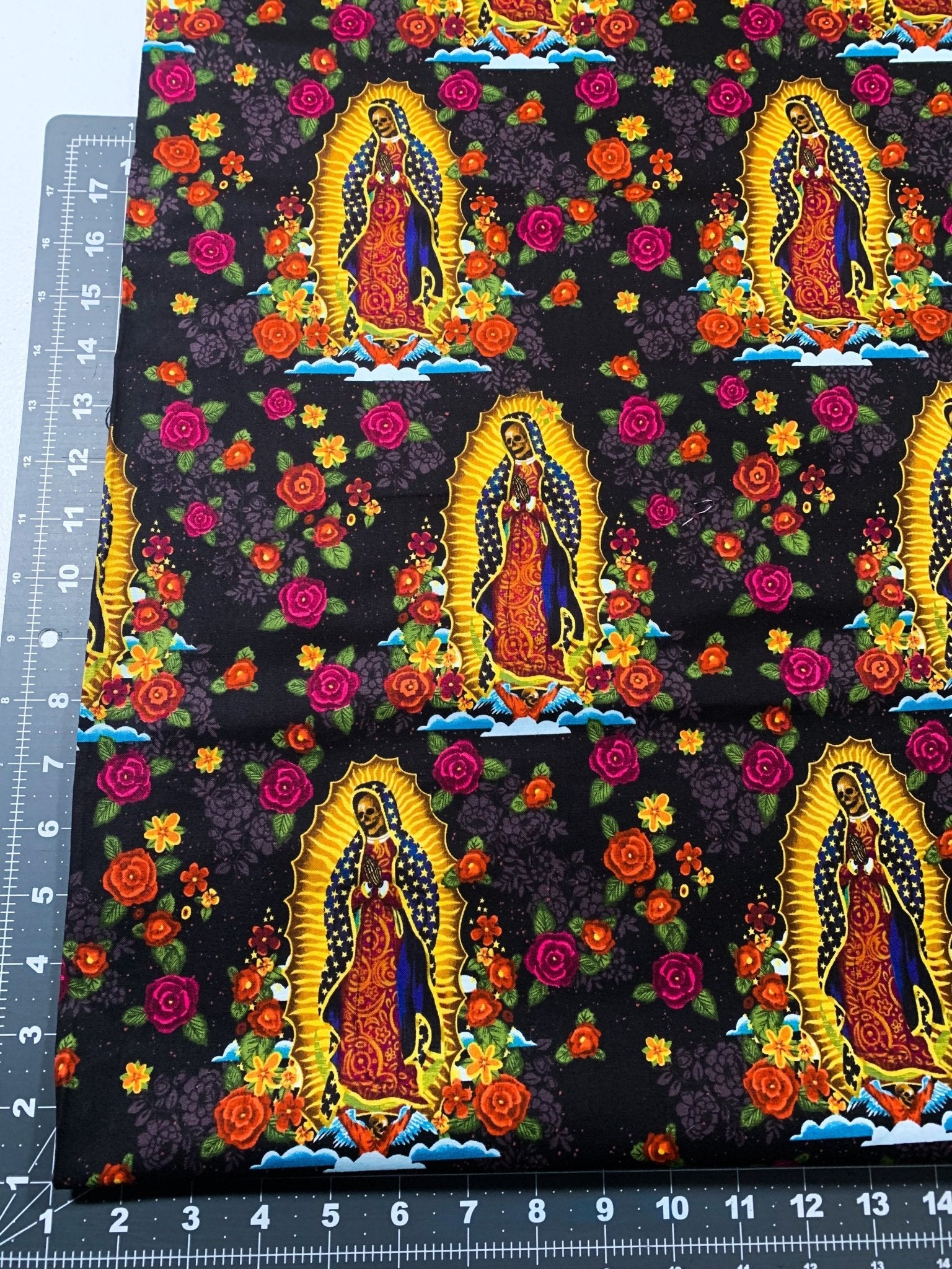 Day of the dead fabric El muerte fabric - Mary Jo Fabrics