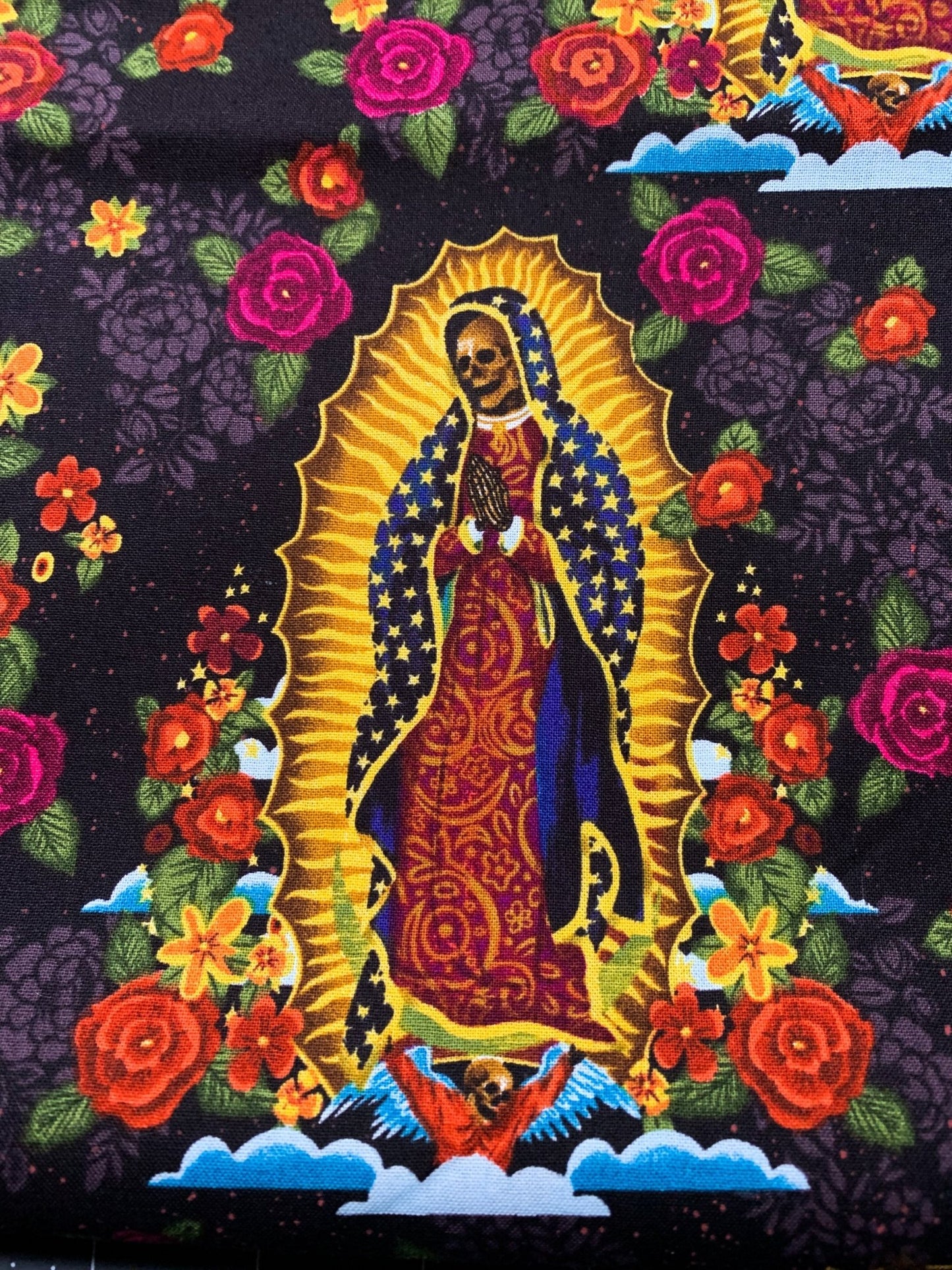 Day of the dead fabric El muerte fabric - Mary Jo Fabrics