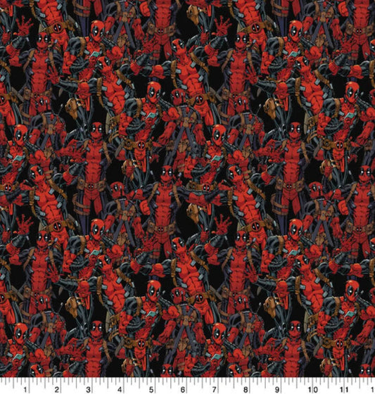 Deadpool fabric Mr Deadpool cotton fabric Marvel