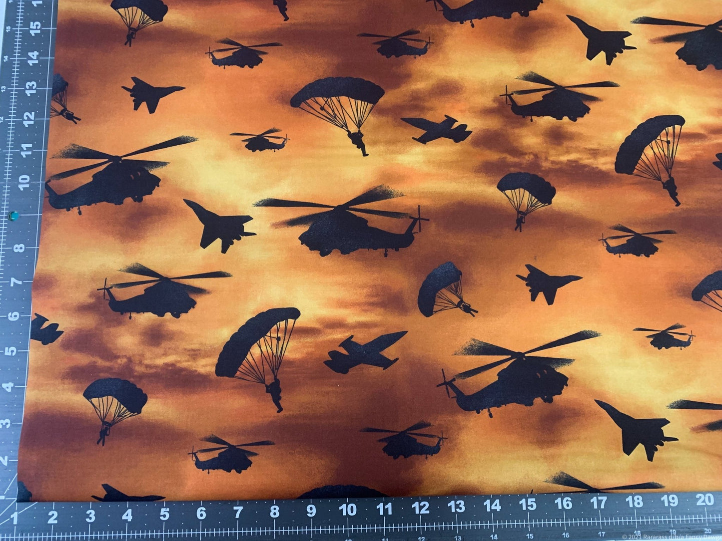 Defenders of Freedom planes fabric 10961 helicopter cotton fabric - Mary Jo Fabrics