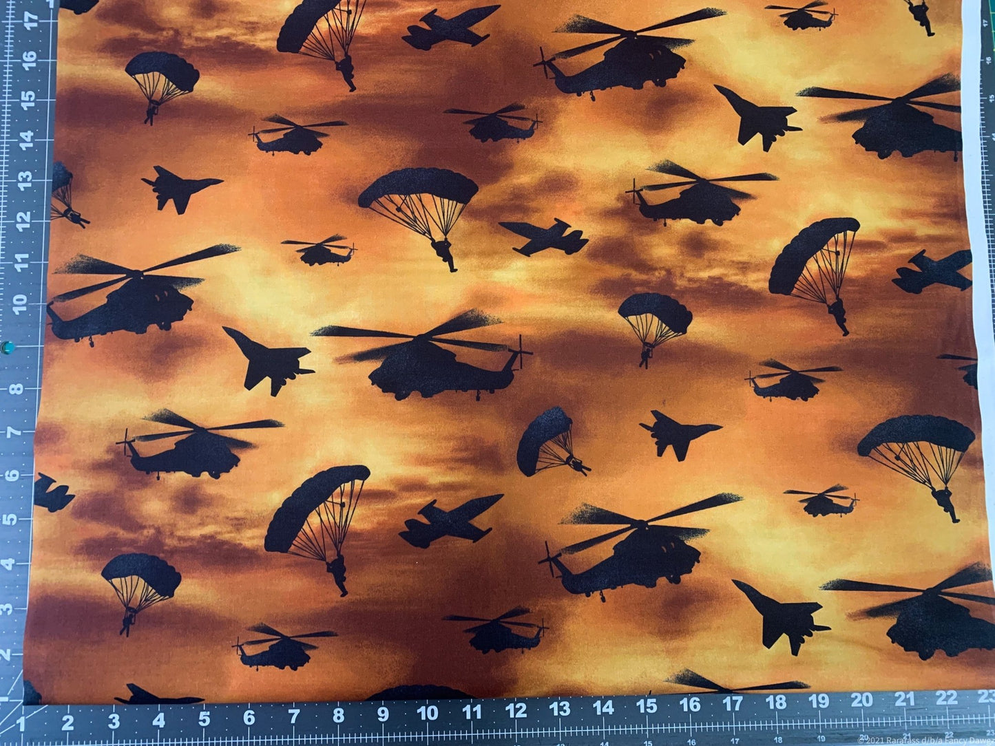 Defenders of Freedom planes fabric 10961 helicopter cotton fabric - Mary Jo Fabrics