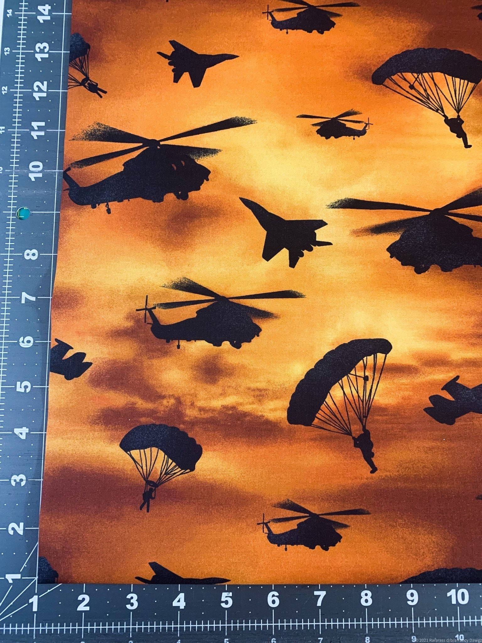 Defenders of Freedom planes fabric 10961 helicopter cotton fabric - Mary Jo Fabrics