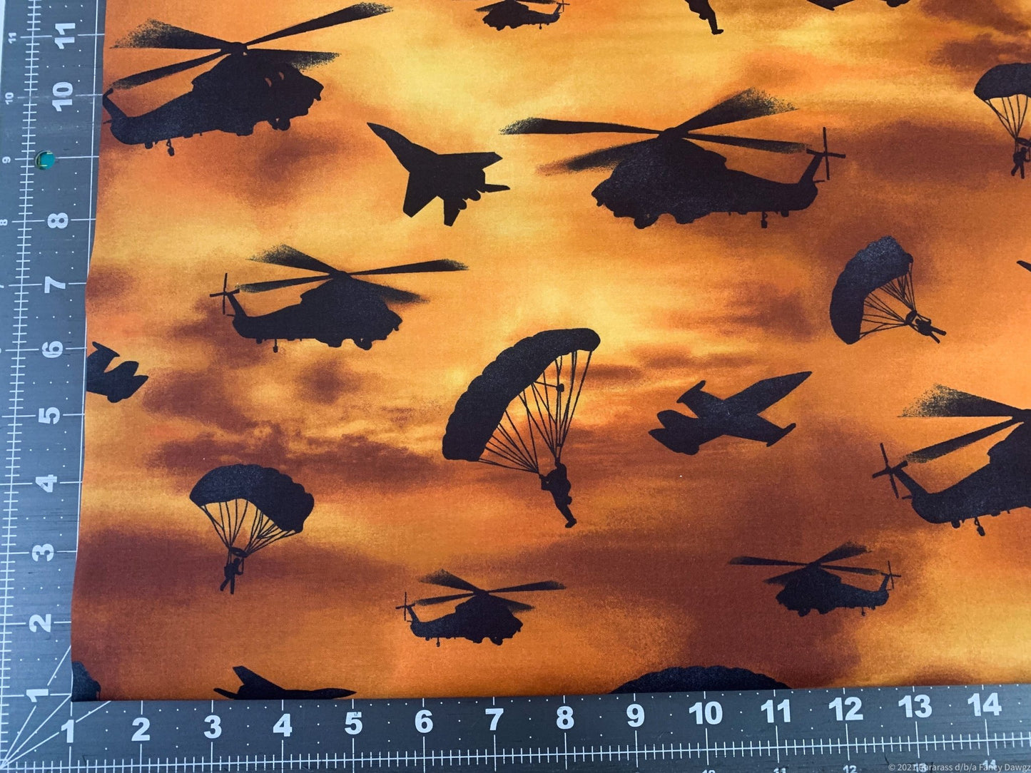 Defenders of Freedom planes fabric 10961 helicopter cotton fabric - Mary Jo Fabrics