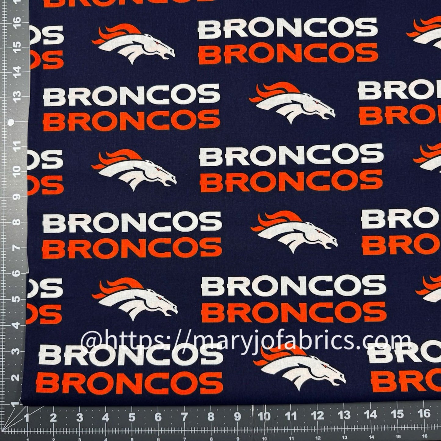 Denver Broncos Fabric 2507 - D NFL Cotton Fabric - Mary Jo Fabrics