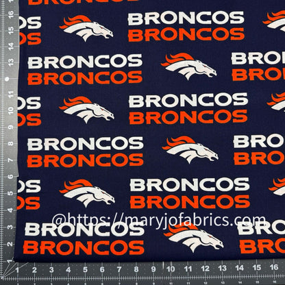 Denver Broncos Fabric 2507 - D NFL Cotton Fabric - Mary Jo Fabrics