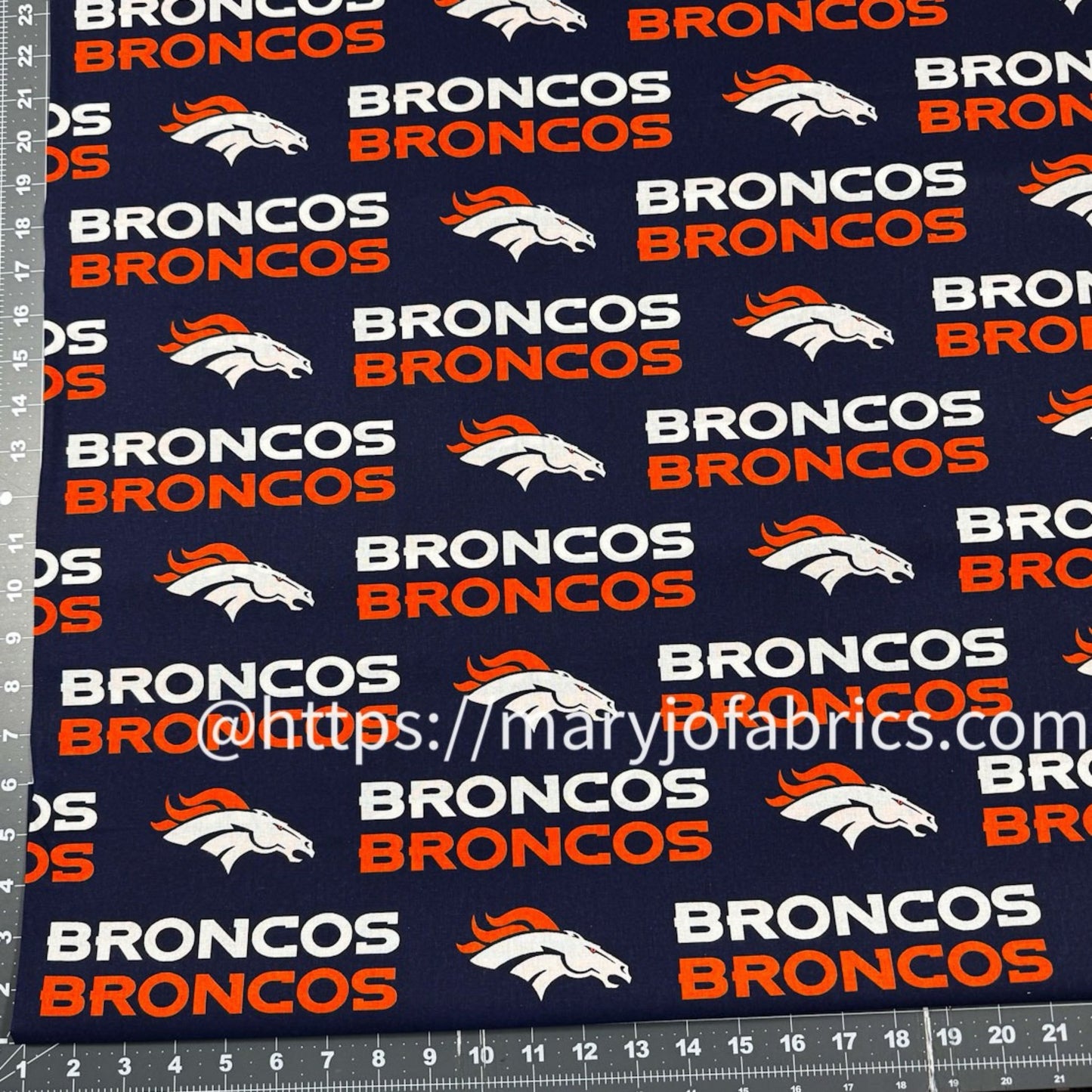Denver Broncos Fabric 2507 - D NFL Cotton Fabric - Mary Jo Fabrics