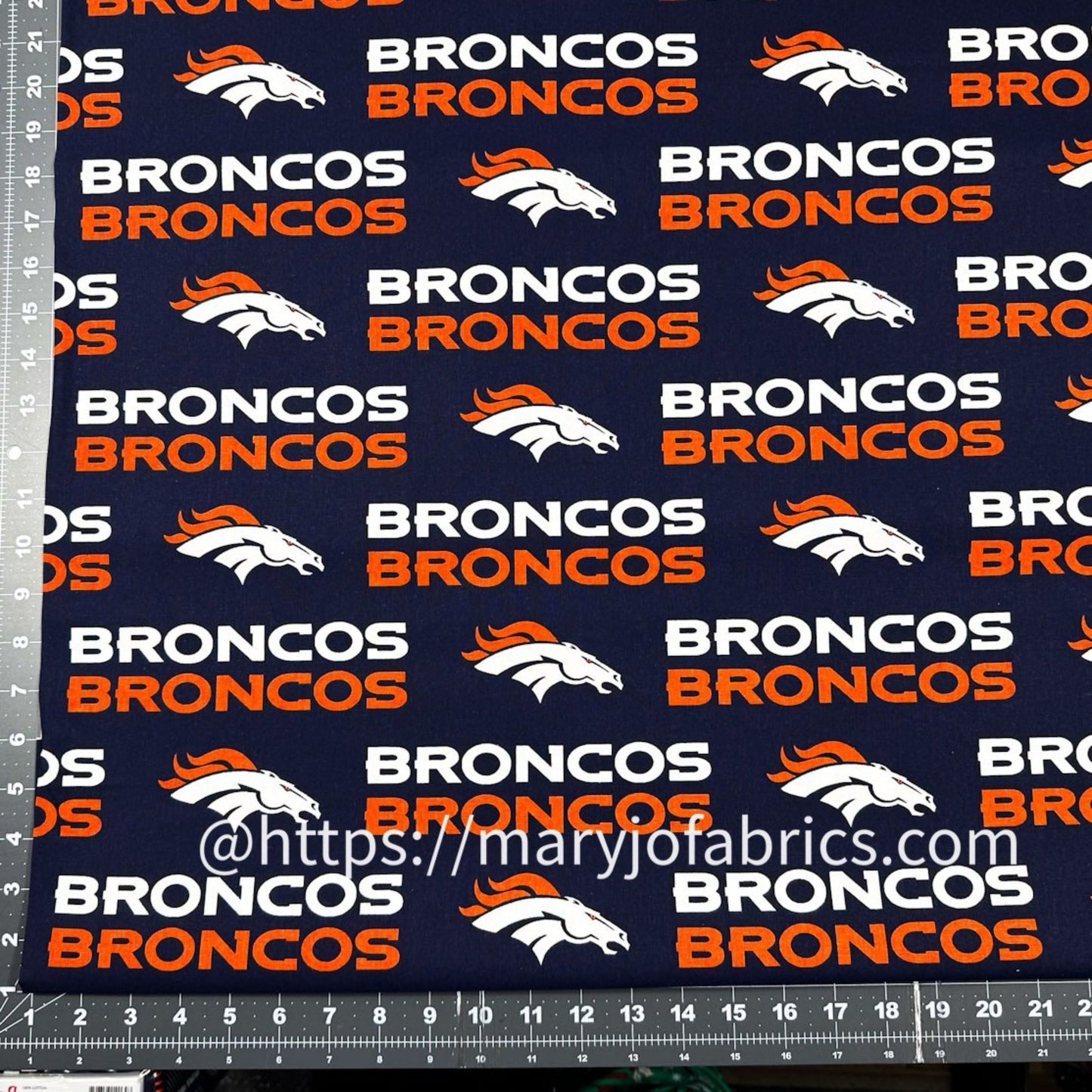 Denver Broncos Fabric 2507 - D NFL Cotton Fabric - Mary Jo Fabrics