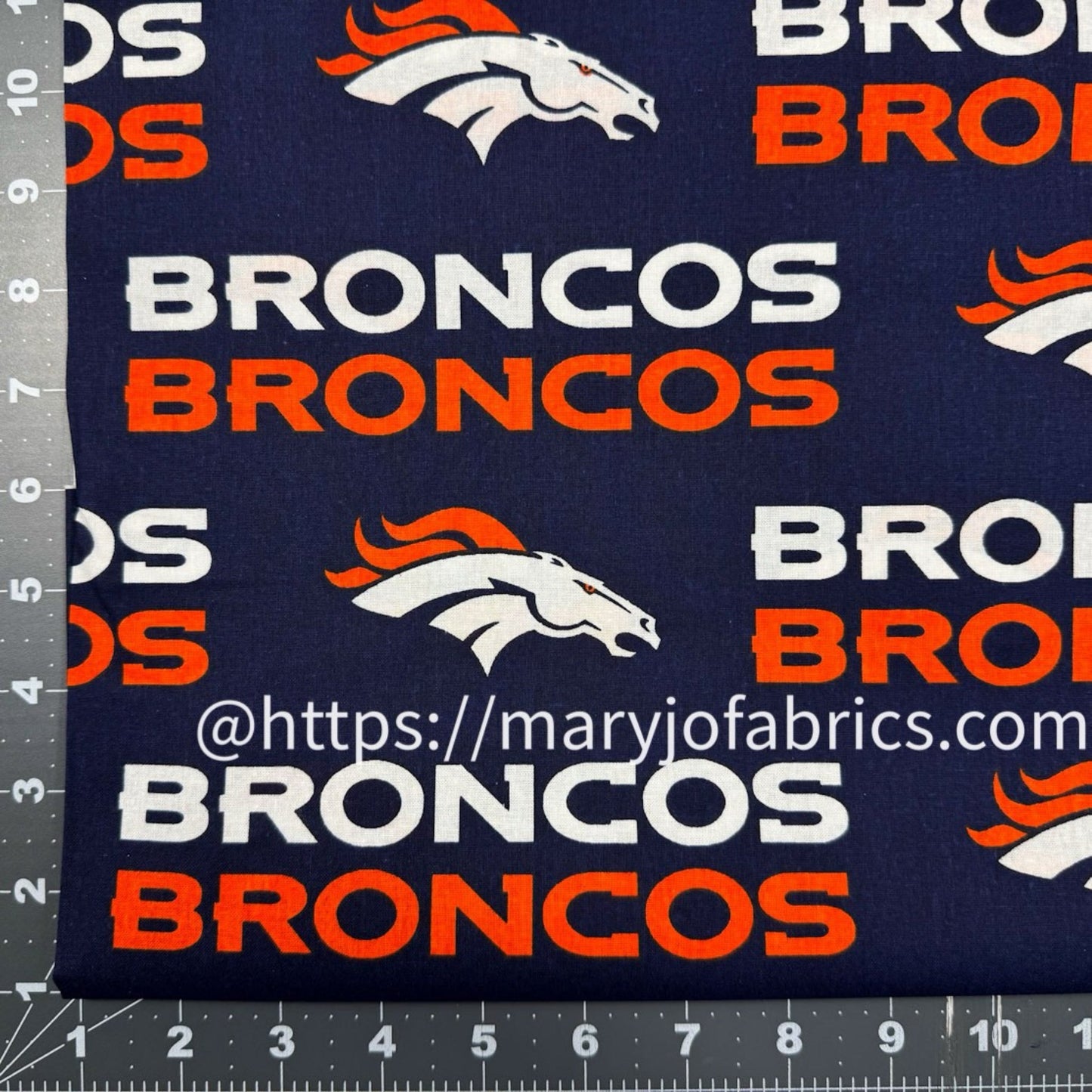 Denver Broncos Fabric 2507 - D NFL Cotton Fabric - Mary Jo Fabrics