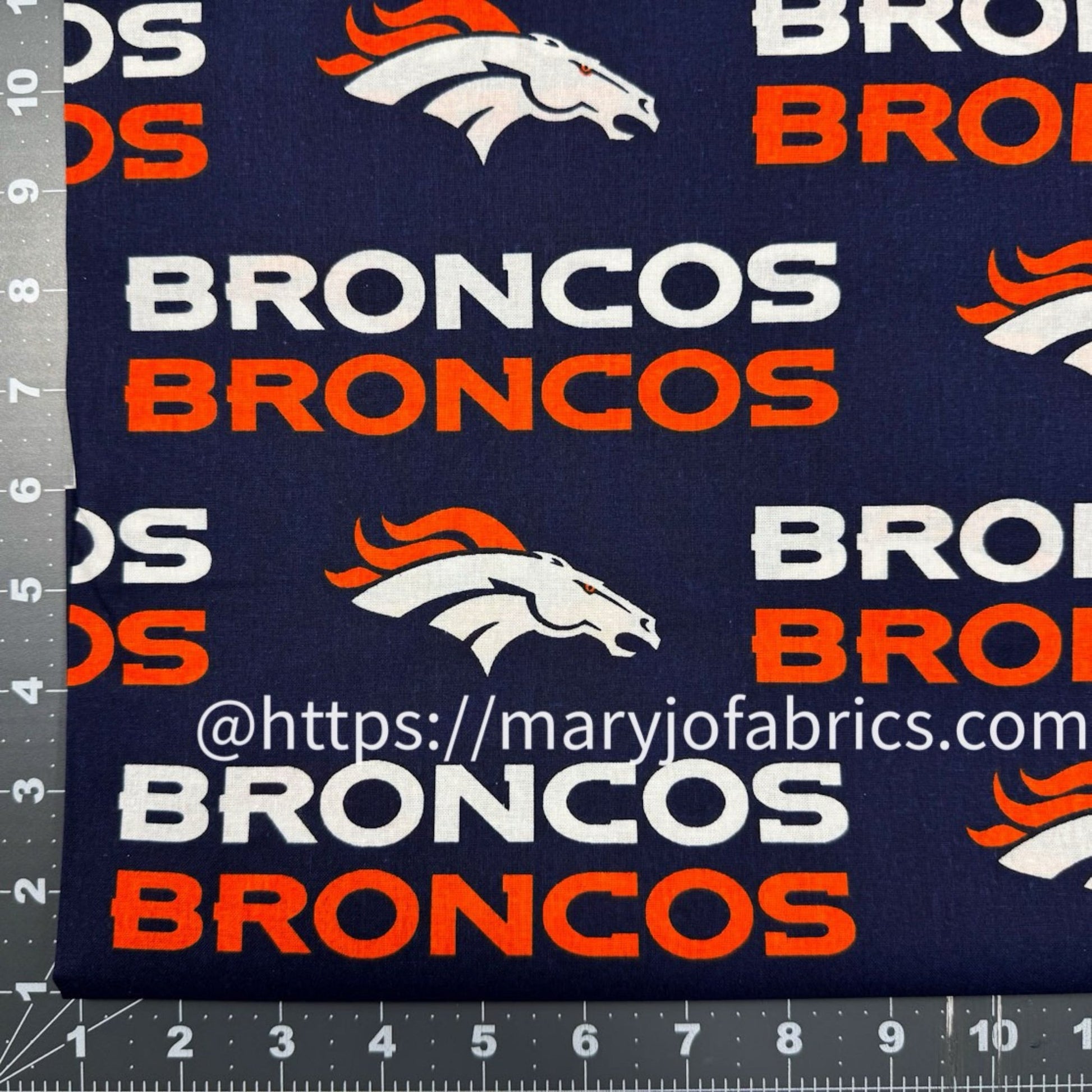 Denver Broncos Fabric 2507 - D NFL Cotton Fabric - Mary Jo Fabrics