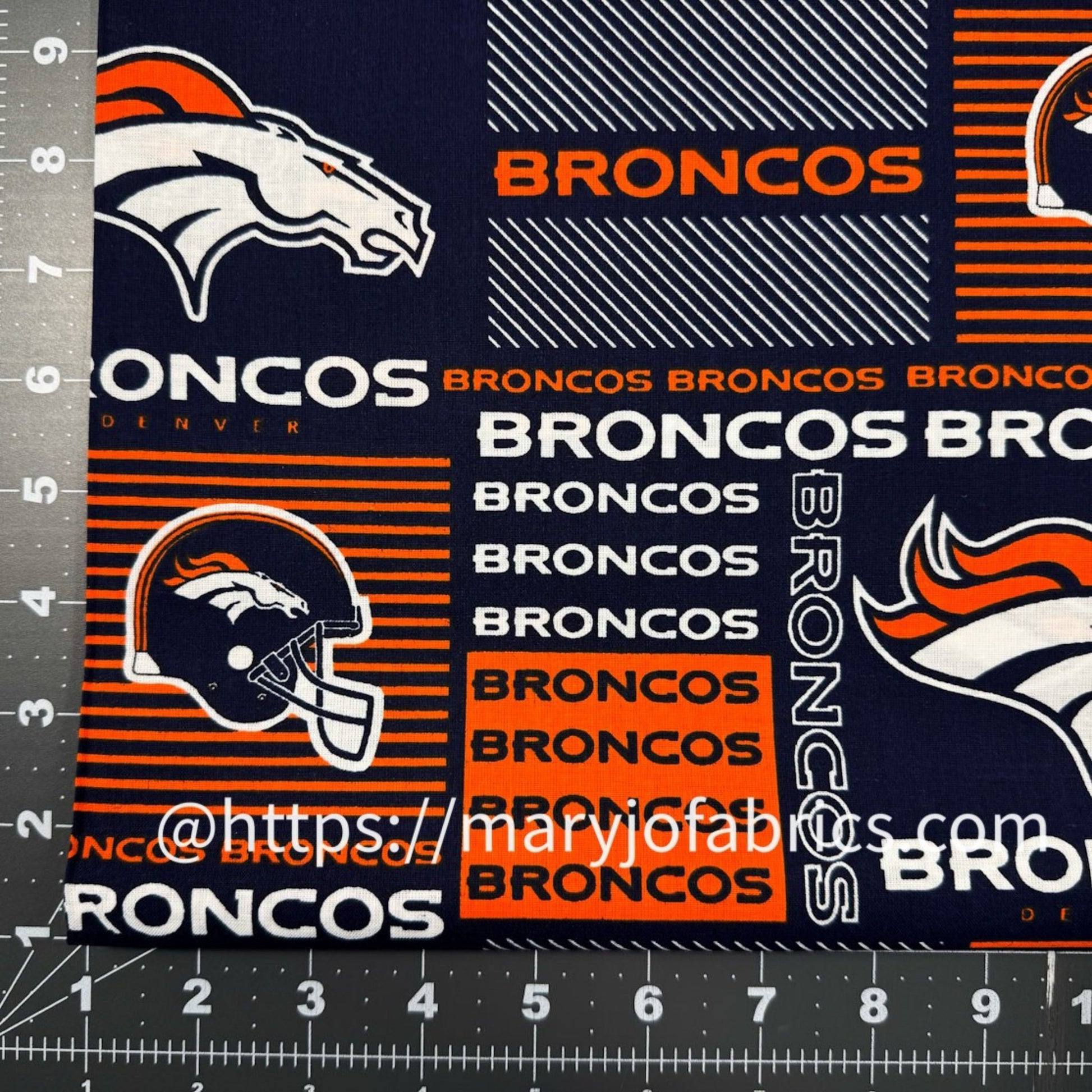 Denver Broncos Fabric 6422 - D NFL Cotton Fabric - Mary Jo Fabrics