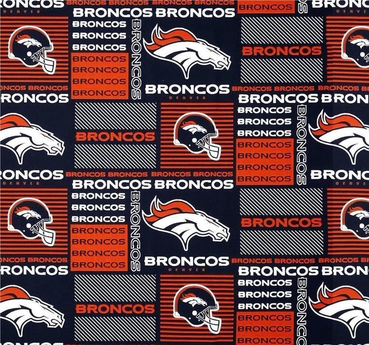 Denver Broncos Fabric 6422 - D NFL Cotton Fabric - Mary Jo Fabrics