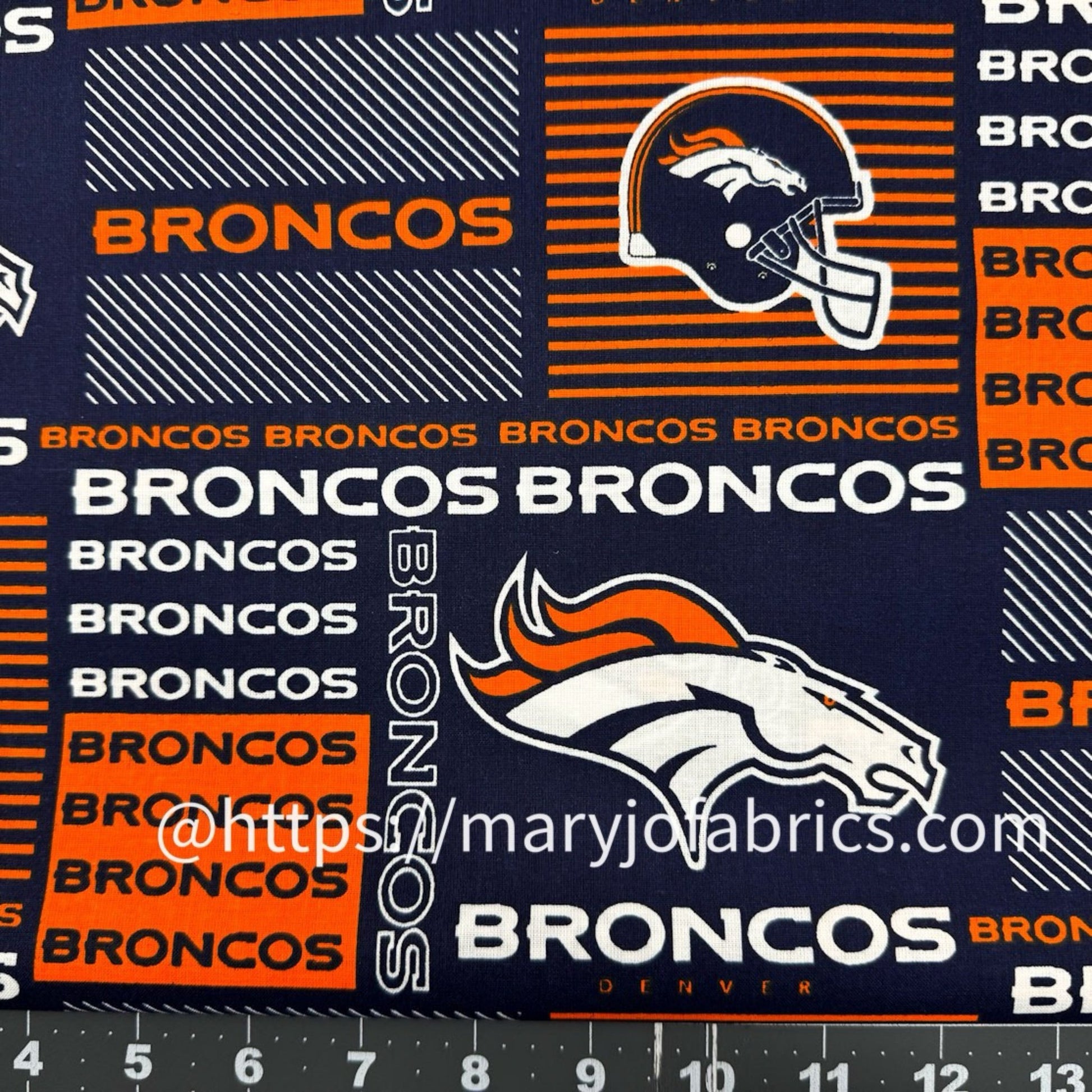 Denver Broncos Material 6422 - D NFL Fabric - Mary Jo Fabrics