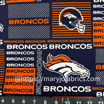 Denver Broncos Material 6422 - D NFL Fabric - Mary Jo Fabrics