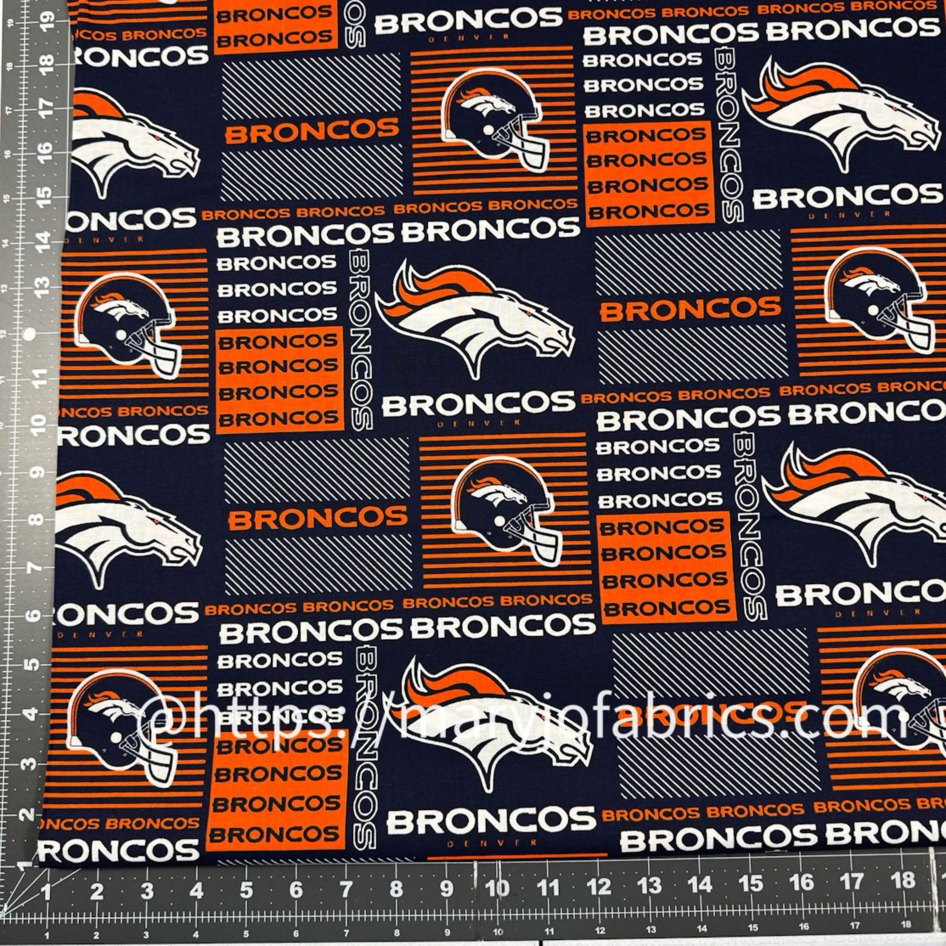 Denver Broncos Fabric 6422 - D NFL Fabric - Mary Jo Fabrics