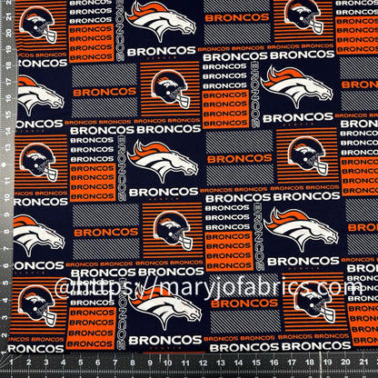 Denver Fabric 6422 - D NFL Cotton Fabric - Mary Jo Fabrics