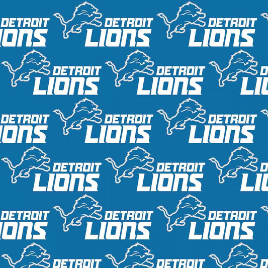 Detroit Lions NFL Cotton fabric 14727D Detroit lion fabric - Mary Jo Fabrics