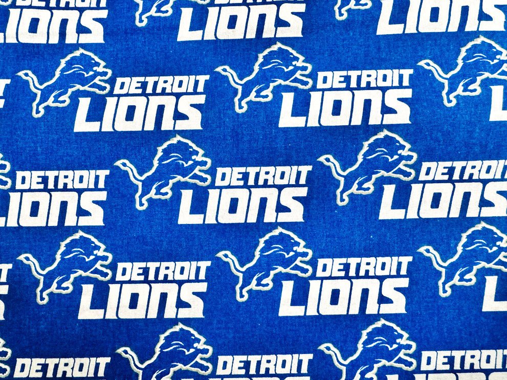 Detroit Lions NFL Cotton fabric 14727D Detroit lion fabric - Mary Jo Fabrics