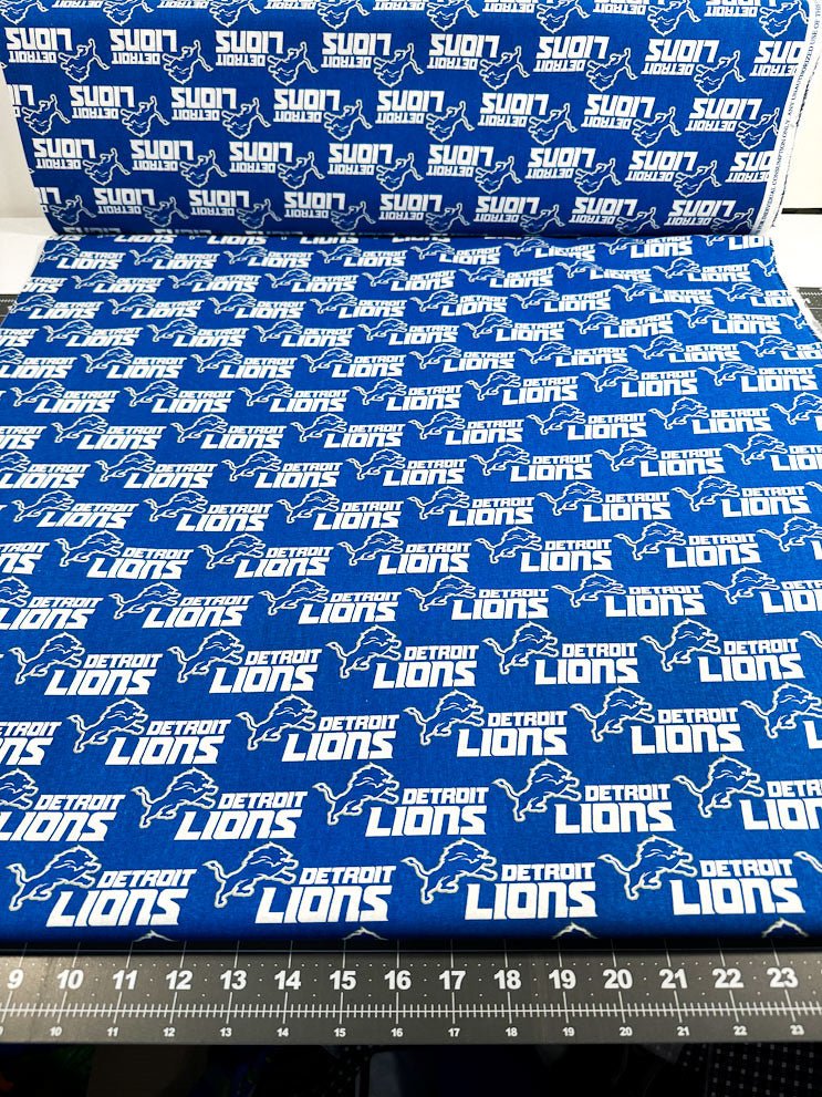 Detroit Lions NFL Cotton fabric 14727D Detroit lion fabric - Mary Jo Fabrics