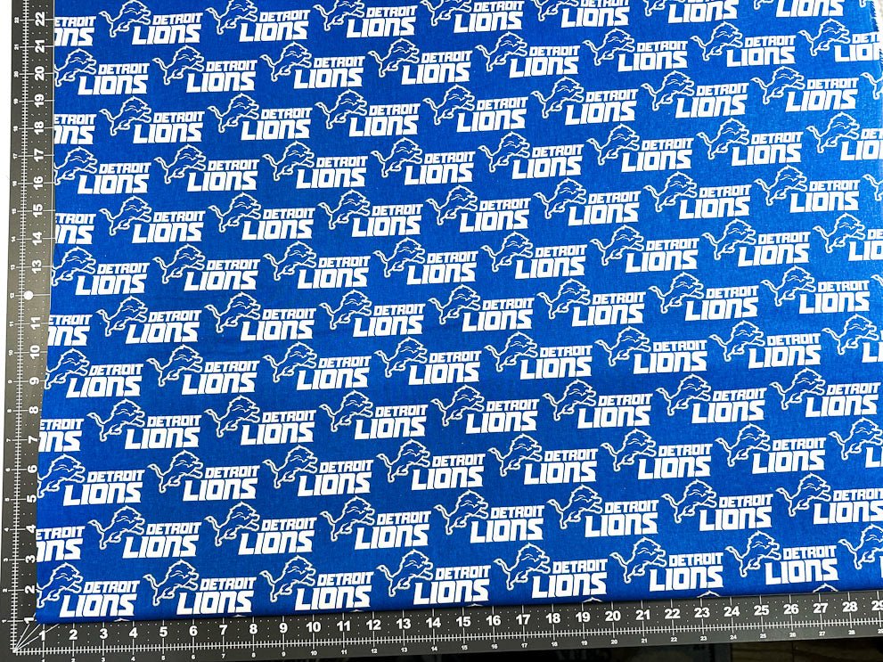 Detroit Lions NFL Cotton fabric 14727D Detroit lion fabric - Mary Jo Fabrics