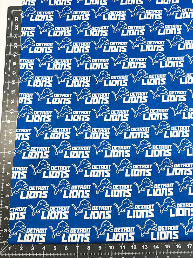 Detroit Lions NFL Cotton fabric 14727D Detroit lion fabric - Mary Jo Fabrics