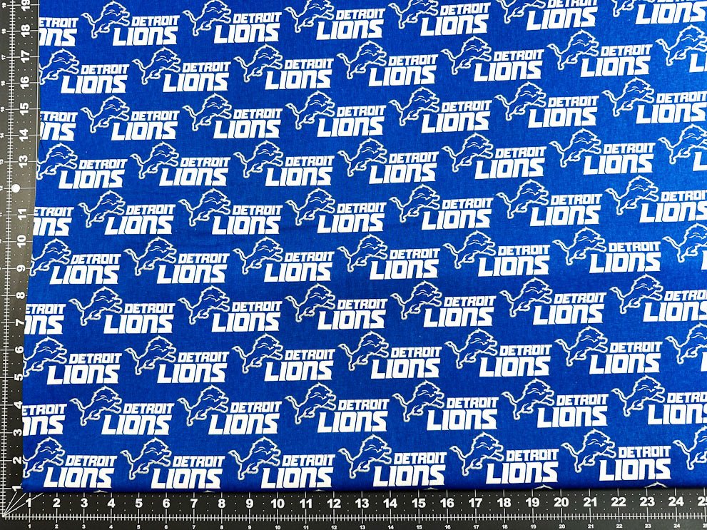 Detroit Lions NFL Cotton fabric 14727D Detroit lion fabric - Mary Jo Fabrics