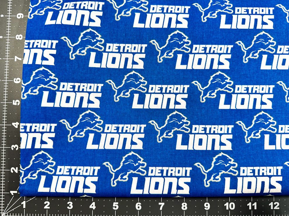 Detroit Lions NFL Cotton fabric 14727D Detroit lion fabric - Mary Jo Fabrics