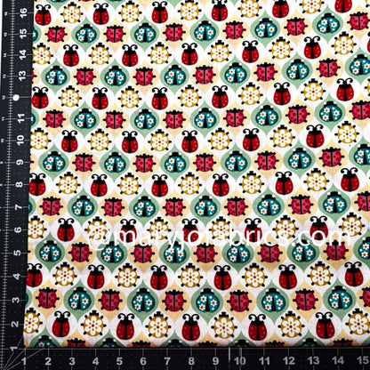 Diamond Ladybug Cotton Fabric DT - 5336 - 4C Lady bugs - Mary Jo Fabrics