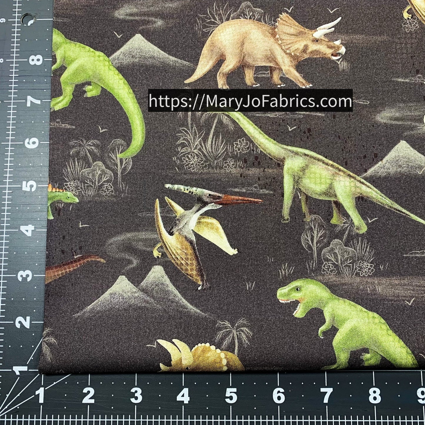 Dinosaur fabric 24149 Trail of Dinos Prehistoric Pack - Mary Jo Fabrics