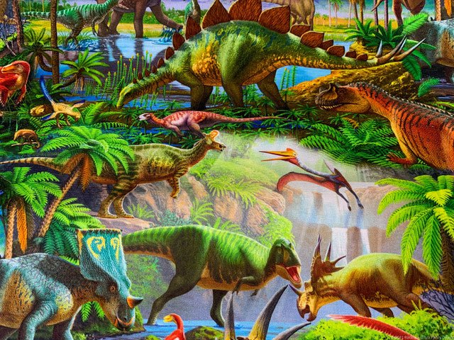 Dinosaur fabric 3262 Dino world dinosaurs cotton fabric - Mary Jo Fabrics