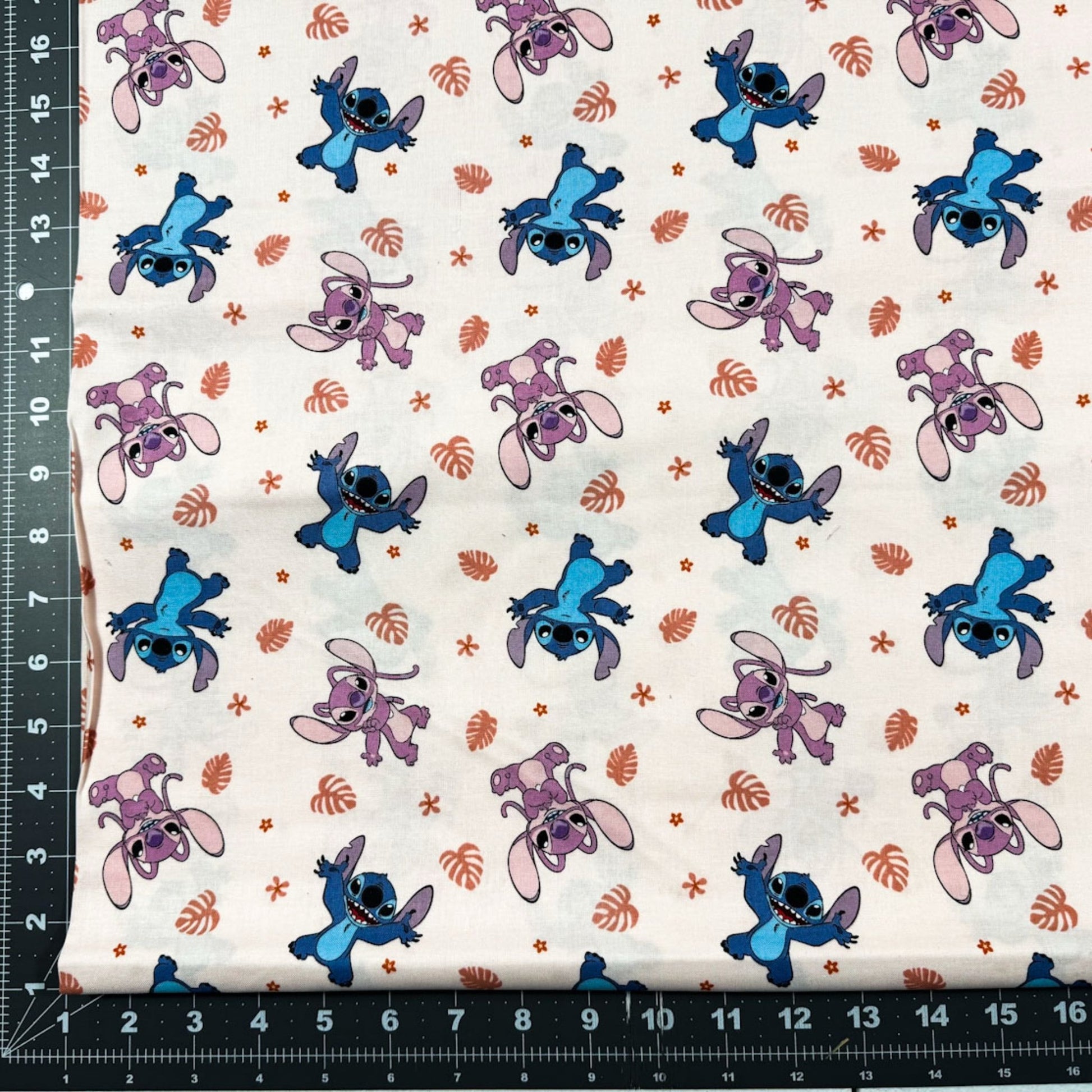 Disney Lilo Stitch Fabric 79739 Angel Soft - Mary Jo Fabrics